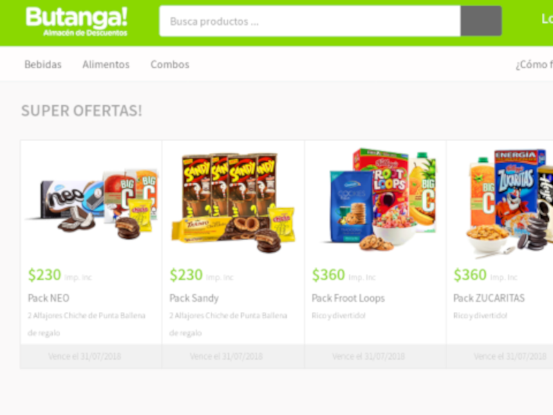 Tienda En Línea Butanga