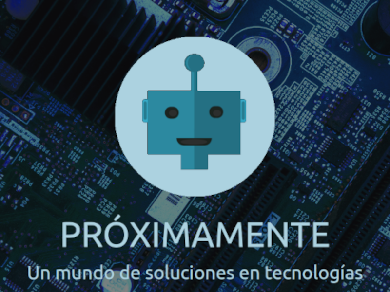 Página de Próximamente de TecnoYa